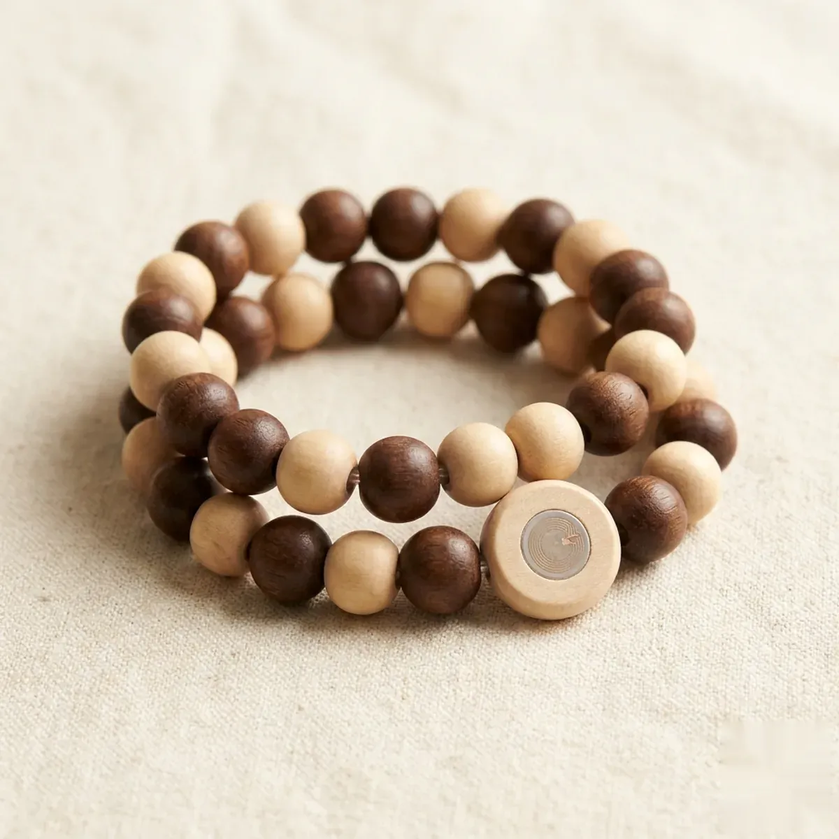 RFID Wood-Bead Wristbands — Hand-finished wood-bead bands for spa, pool and all-inclusive access.